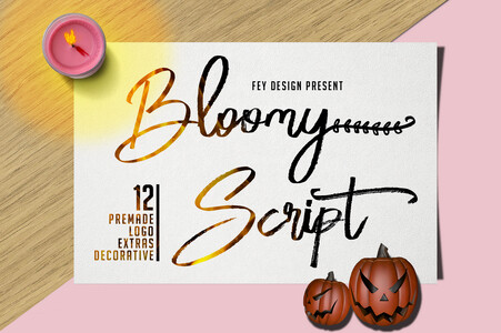 Bloomy Script Free font